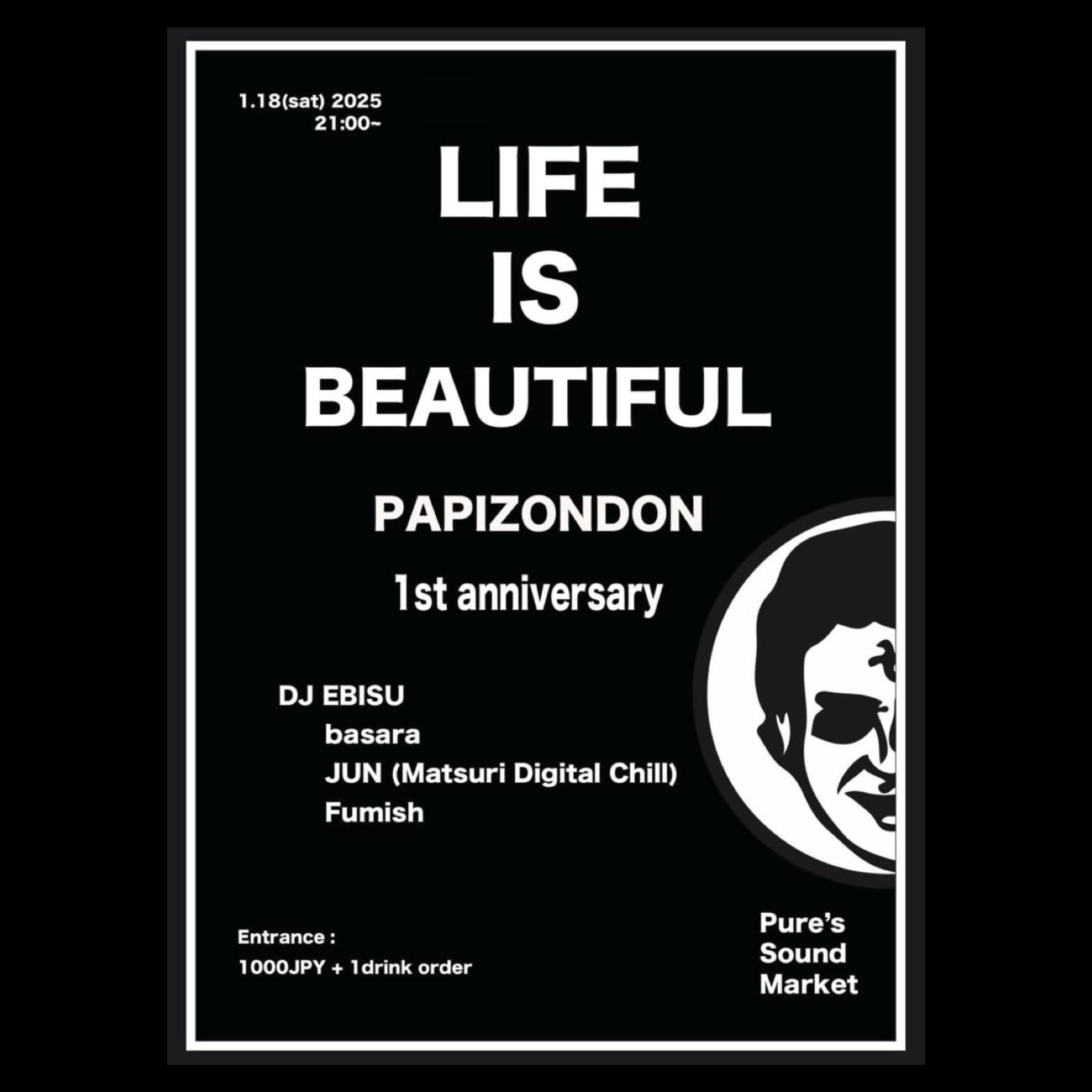 LIFE IS BEAUTIFUL PARIZONDON 1st aniversary